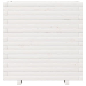Odlingslåda vit 70x40x72,5 cm massiv furu