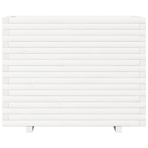 Odlingslåda vit 90x60x72,5 cm massiv furu