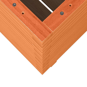 Odlingslåda vaxbrun 50x50x72 cm massiv furu