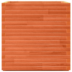 Odlingslåda vaxbrun 70x70x72 cm massiv furu