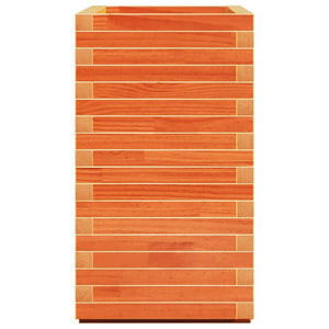 Odlingslåda vaxbrun 70x40x72 cm massiv furu