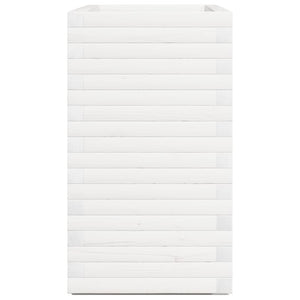 Odlingslåda 90x40x72 cm vit massiv furu