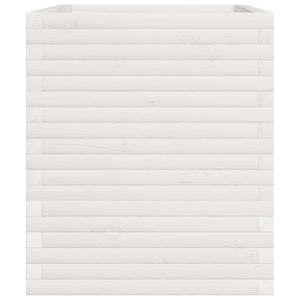 Odlingslåda 110x60x72 cm vit massiv furu