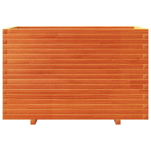 Odlingslåda vaxbrun 110x60x72 cm massiv furu