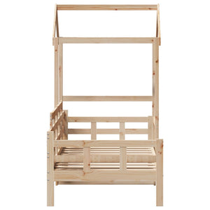 Dagbädd med tak 90x200 cm massiv furu