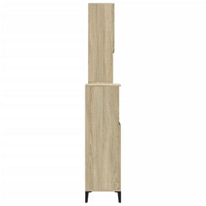 Badrumsmöbler set 3 delar sonoma-ek konstruerat trä