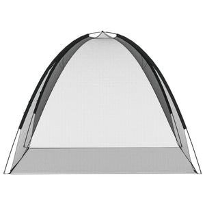 Myggnät med dörrar 220 mesh svart 200x180x135 cm