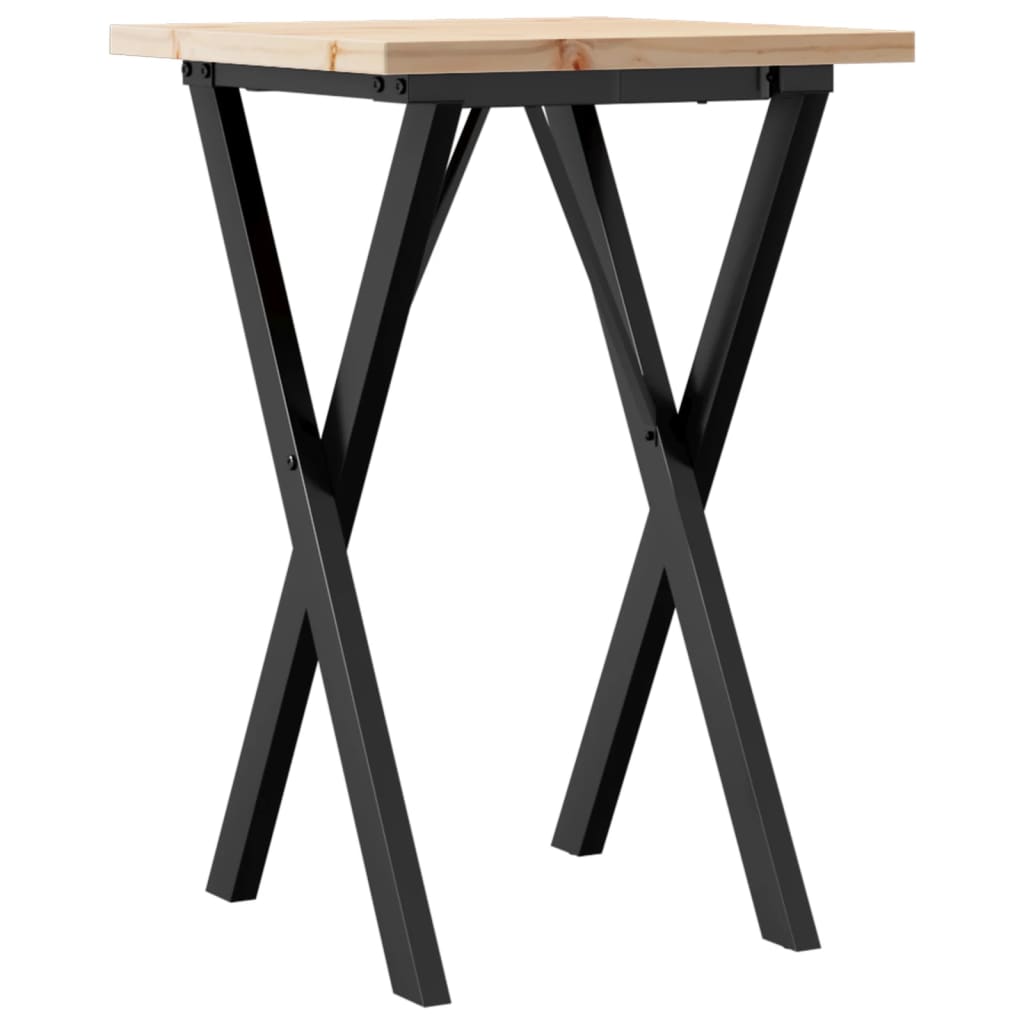 Matbord X-ram 50x50x75,5 cm massiv furu och stål