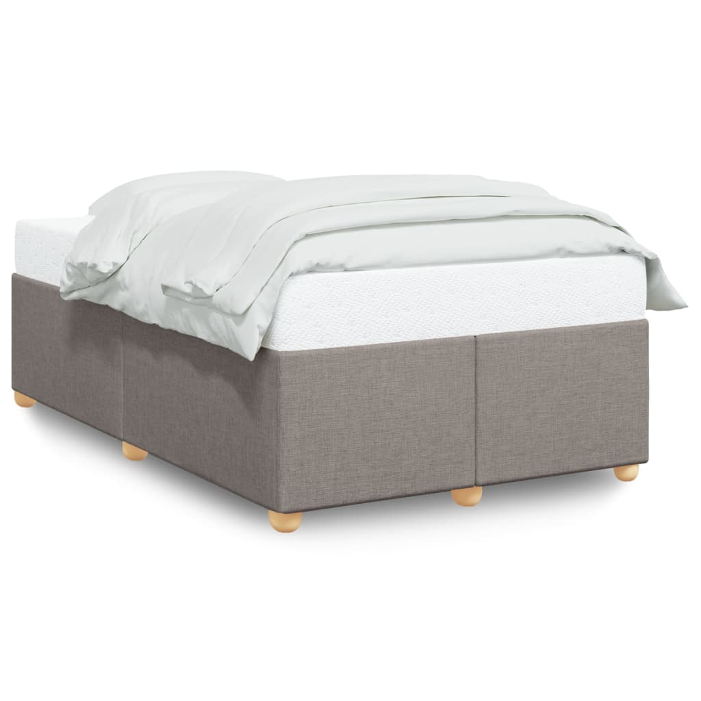 Sängram utan madrass taupe 120x200 cm tyg