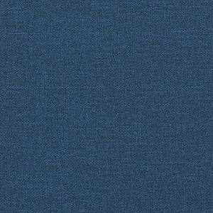 Ramsäng med madrass blå 200x200 cm tyg