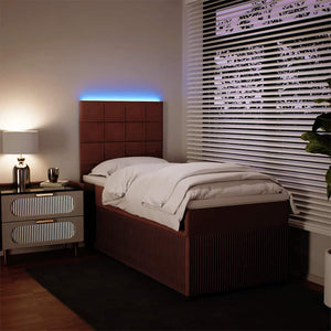 Ramsäng med madrass rosa 100x200 cm sammet