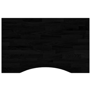 Bordsskiva mörkbrun 80x50x2,5 cm massiv ek rektangulär