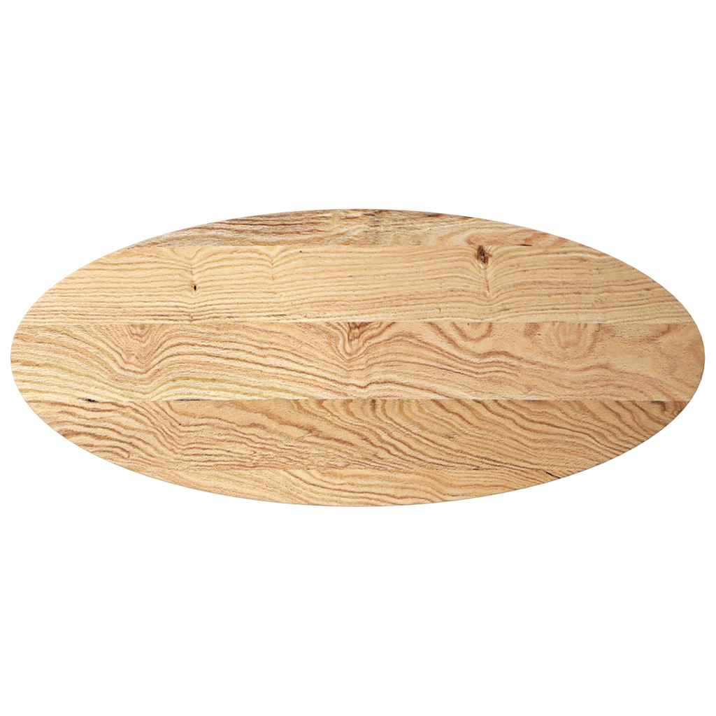 Bordsskiva 140x60x4 cm massiv ek oval
