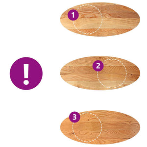 Bordsskiva ljusbrun 140x60x4 cm massiv ek oval