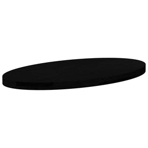 Bordsskiva mörkbrun 80x40x4 cm massiv ek oval