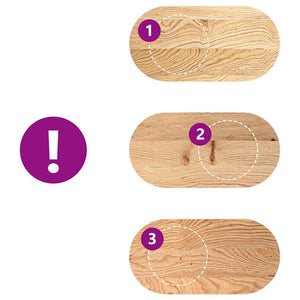 Bordsskiva 80x40x2 cm massiv ek oval