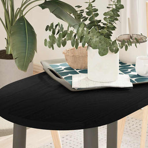 Bordsskiva mörkbrun 80x40x2 cm massiv ek oval