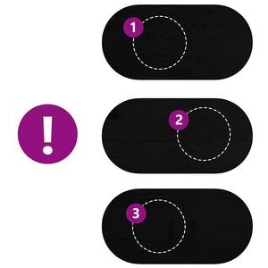 Bordsskiva mörkbrun 100x50x4 cm massiv ek oval