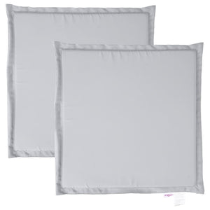 Sittdynor för trädgården 2 st ljusgrå 45x45x2 cm fyrkantig