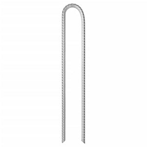 Tältpinnar 6 st U-formade 37 cm Ø10 mm galvaniserat stål