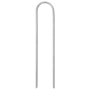 Markpinne U-format 50 st 15x3,5 cm galvaniserat stål