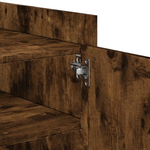 Soffbord rökfärgad ek 100x50x50 cm konstruerat trä