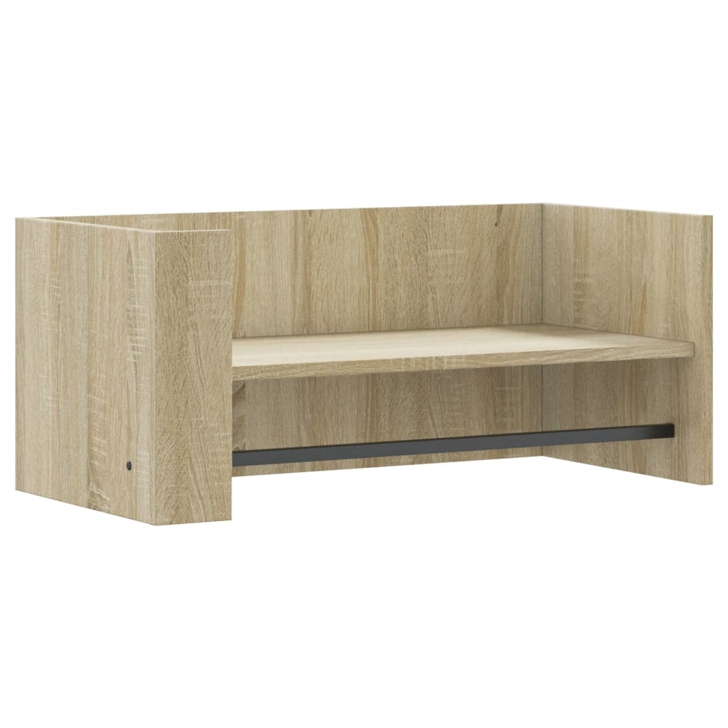 Vägghylla sonoma-ek 70,5x35x30,5 cm konstruerat trä