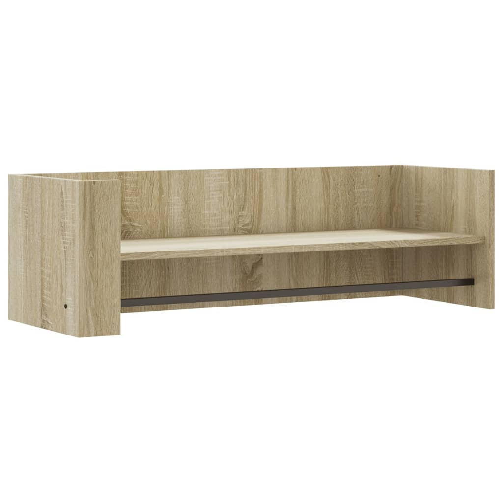 Vägghylla sonoma-ek 100x35x30,5 cm konstruerat trä