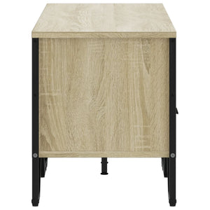 Tv-bänk sonoma ek 122x34x41 cm konstruerat trä