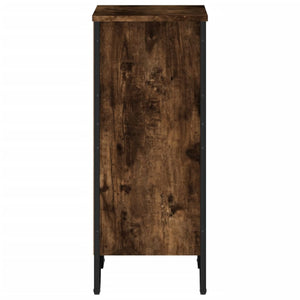 Bokhylla rökfärgad ek 50x31x74,5 cm konstruerat trä