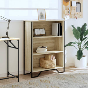 Bokhylla sonoma-ek 80x31x106 cm konstruerat trä