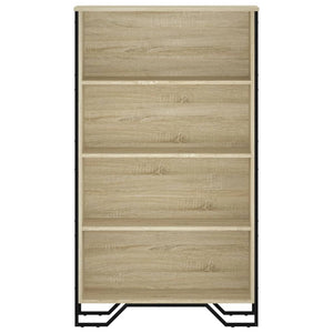 Bokhylla sonoma-ek 80x31x137,5 cm konstruerat trä