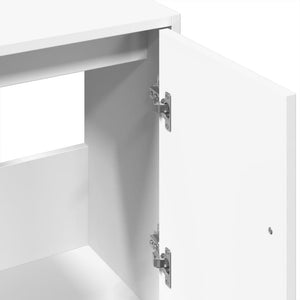 Tvättställsskåp vit 63x29x55 cm konstruerat trä