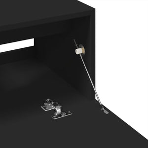 Tvättställsskåp svart 59x37x59 cm konstruerat trä