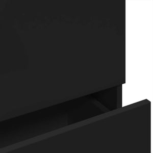 Tvättställsskåp svart 78x37x59 cm konstruerat trä