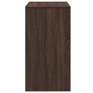 Sminkbord med pall brun ek 60x40x113,5 cm