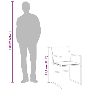 Matgrupp för trädgården med dynor 15 delar svart textilene