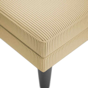 Schäslong med kudde grågrön manchestertyg