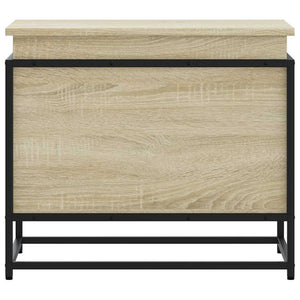 Förvaringslåda med lock sonoma-ek 60x40x51,5 cm konstruerat trä