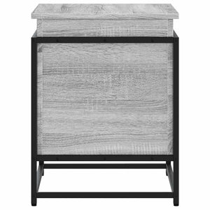 Förvaringslåda med lock grå sonoma 60x40x51,5cm konstruerat trä