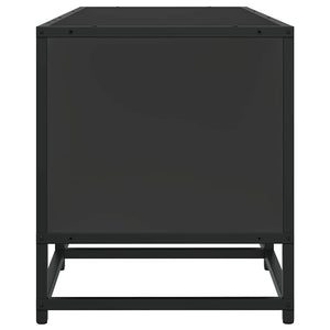 Tv-bänk svart 120x35x41 cm konstruerat trä och metall