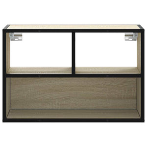 Tv-bänk sonoma-ek 60x31x39,5 cm konstruerat trä och metall