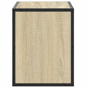 Tv-bänk sonoma-ek 60x31x39,5 cm konstruerat trä och metall