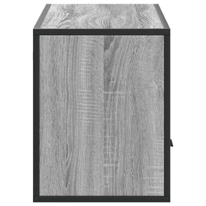 Tv-bänk grå sonoma 100x31x39,5 cm konstruerat trä och metall