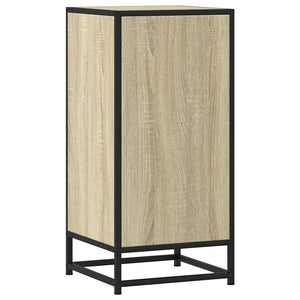 Skåp sonoma-ek 35,5x35x76 cm konstruerat trä och metall