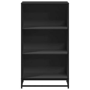 Bokhylla svart 60x35x107,5 cm konstruerat trä