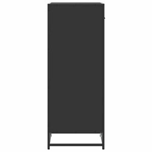 Skohylla svart 48x38x97,5 cm konstruerat trä