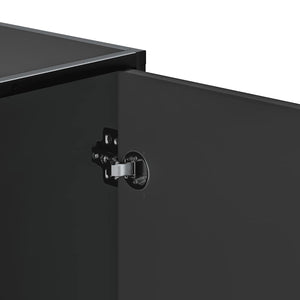 Skobänk svart 100x40x53,5 cm konstruerat trä och metall