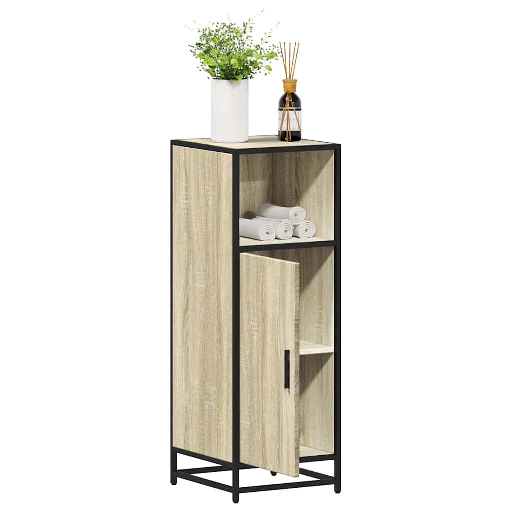 Badrumsskåp Sonoma Ek 35x37,5x100 cm Konstruerat trä