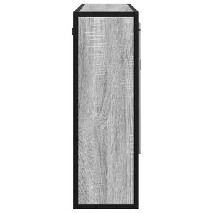 Spegelskåp för badrum Grå Sonoma 65x20x60 cm konstruerat trä